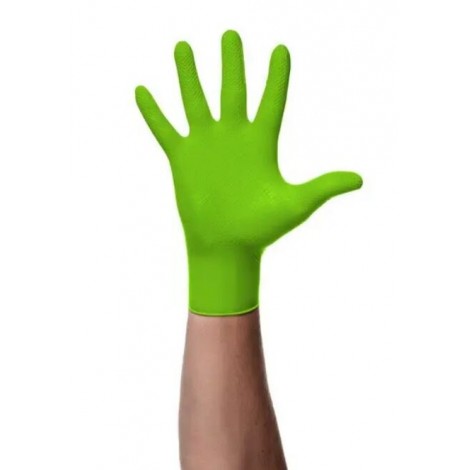 Ideall Nitrile Moto PowerGrip Green нітрилові 50 штук/25 пар Ультра міцні
